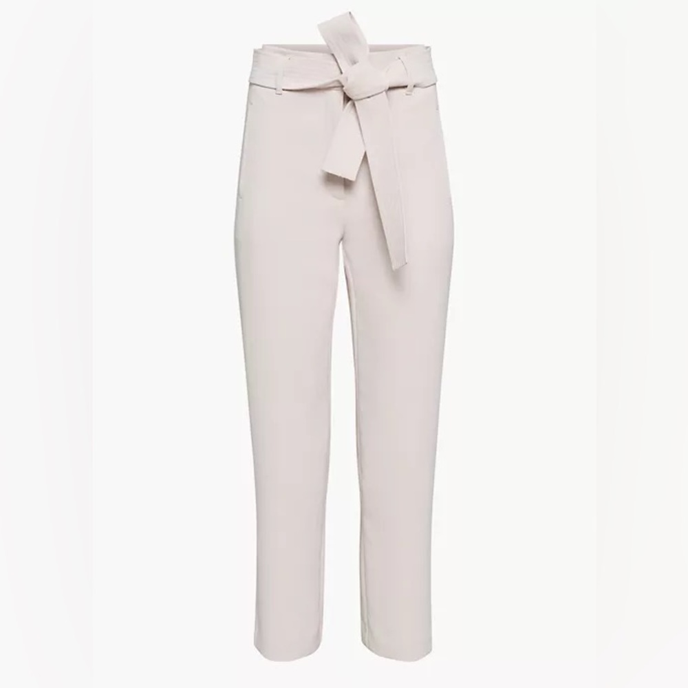 Aritzia Wilfred Tie-Front Pants in Vin Gris